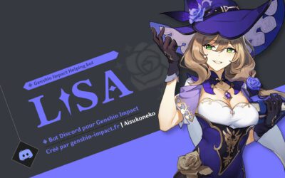 Liste des commandes de Lisa, notre bot Discord !