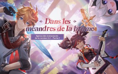 Liste et dates des events de première partie de la 2.2 !