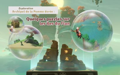 Exploration : Archipel de la Pomme dorée : quelques puzzles des îles du flan